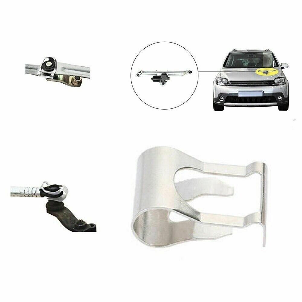 6Pcs Car Windscreen Wiper Link Universal Linkage Rods Arm Repair Clip