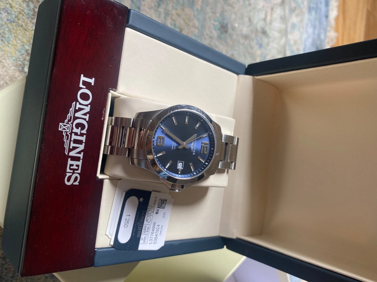 Longines conquest hotsell automatic blue dial