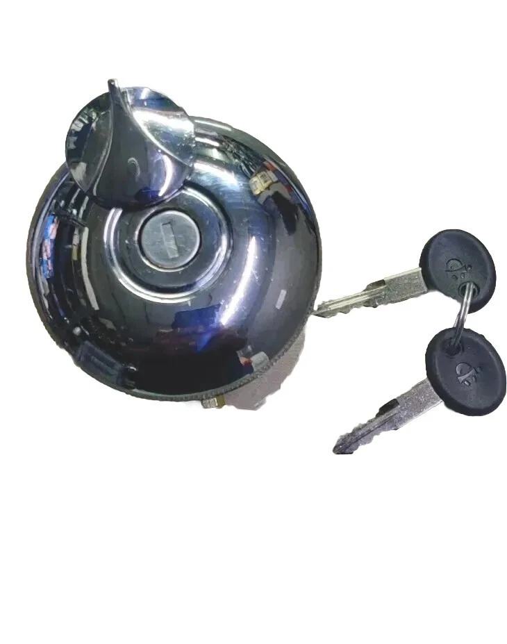 Tapa de tanque de gasolina cromada vintage con bloqueo para Morris Oxford Mini Austin Ford Etc Foto 4 de 4