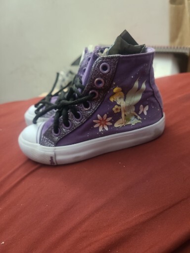 Girls Disney Tinkerbell High Top Tennis ShoesSize 6 | eBay
