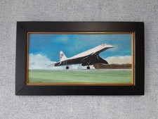 Concorde original Oil painting Framed on board by Charles Kelly