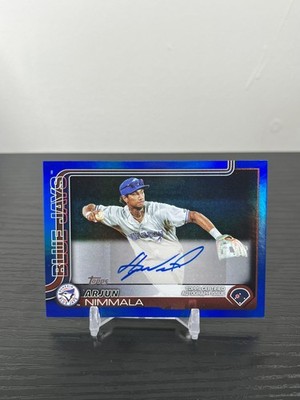Arjun Nimmala - 2025 Topps Pro Debut BLUE FOIL AUTOGRAPH 136/150
