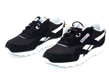 REEBOK CLASSIC NYLON JUNIOR RUNNING SHOE FV4433 BLACK/WHITE BIG KIDS SNEAKER