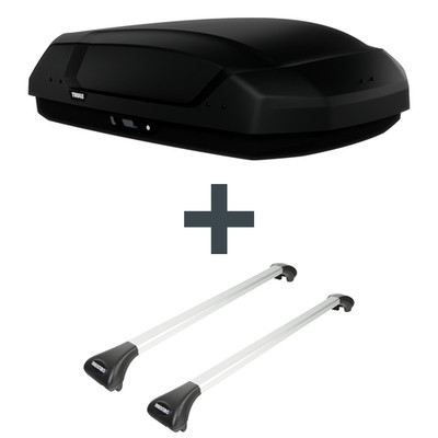 Dachbox Thule Force 3 S + Dachträger Menabo Ariete für VW Tiguan Typ AD1 Neuware