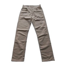 Marlboro Classics Moleskin Trousers Men W32 L32 Beige 100% Cotton Straight 