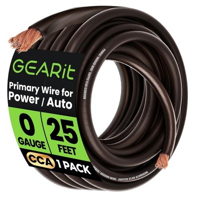 0 Gauge Aluminum Ground Wire 25 ft - Automotive Power Cable