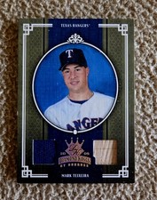 2005 Donruss Diamond Kings - Mark Teixeira #229 Gold Materials /50 (MEM)
