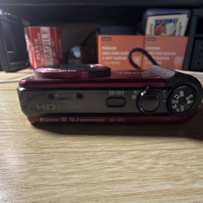 Sony Cyber-shot DSC-HX7V 16.2MP Red Compact Camera 10x Zoom HD