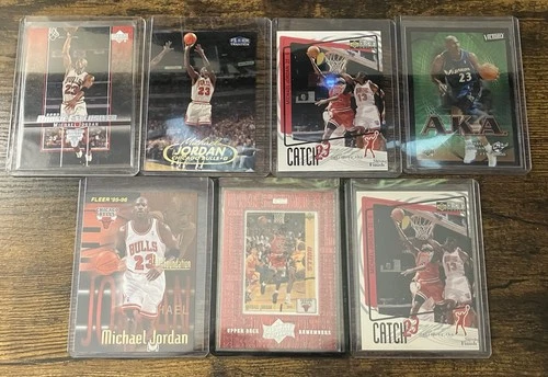 Michael Jordan 7 Card Lot Chicago Bulls