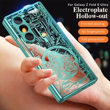 For Samsung Galaxy Z Fold8 Ultra, Unique Clear Plating Hybrid PC Hard Case Cover