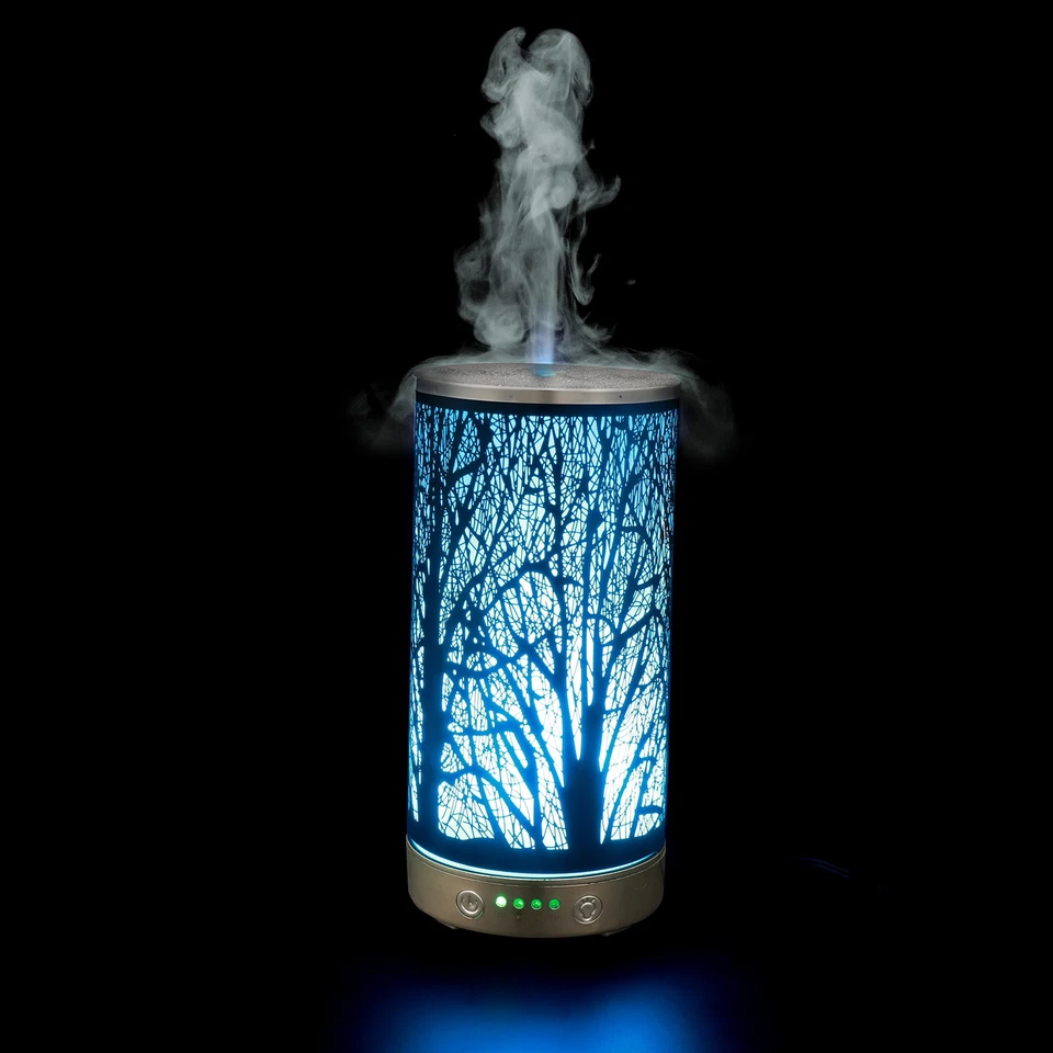 Ultrasonic metal humidifier LED humidifier suitable for bedroom Christmas gifts - Image 4 of 4