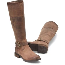 Born Braydon II Knee High Riding Boots Womens 7.5 Brown Rustic Country New
