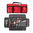 64pcs Motorcycle Tool Kit with Roll Pouch for Harley Davidson All Model Repairs