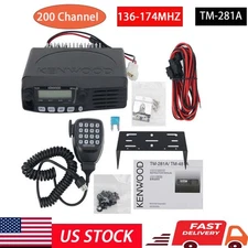 TM-281A Car Radio Station FM Transceiver Mobile Radio 136-174MHZ 10-50KM 65W US