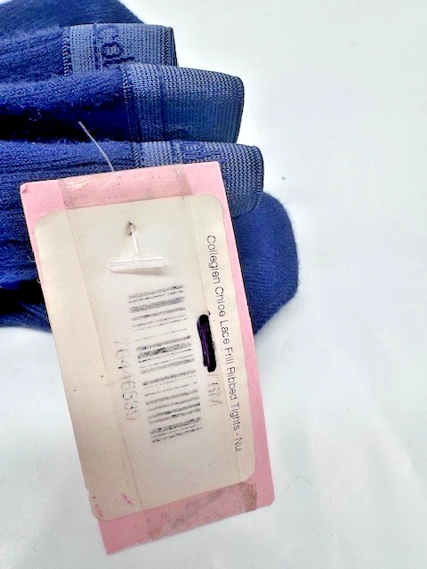 Medias acanaladas Collegien con volantes de encaje - AZUL MARINO - 6M - *Nuevas Foto 4 de 4