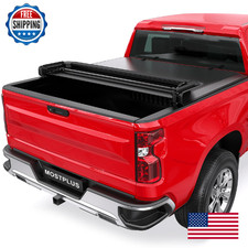 MOSTPLUS Quad-Fold Soft Tonneau Cover 88-06 Chevy Silverado/GMC Sierra 6.5 Bed