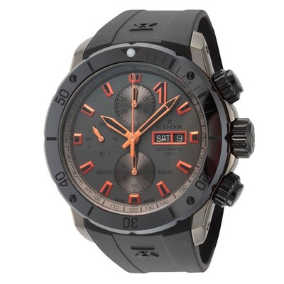 Edox Herren CO-1 45mm Automatisch Chronograph Uhr 01128-37GNNOCA-GNO