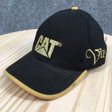 Caterpillar VIP Baseball Cap Unisex One Size Embroidered Logo Black