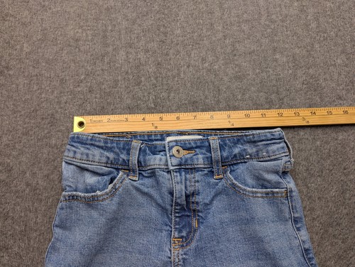 Abercrombie Fitch Jeans Girls 10 Blue High Rise Wide Leg Distressed Light Wash - Picture 7 of 13