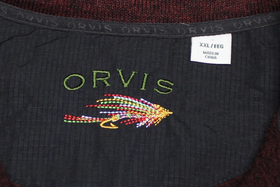 ORVIS FULL ZIP SWEATER FLEECE VEST---2XL--WRINKLE FREE--PERFECT SPOTLESS QUALITY - Image 2 of 3