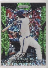 2019 Panini Prizm Tier II Lime Green Donut Circle 42/199 Rhys Hoskins #150 tj0