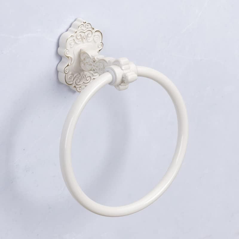 Ring - Vintage Style Cream Towel Hanger - Wall Mount Kitchen