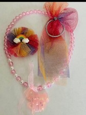 1 Unicorn Pompom Necklace Jewelry Little Kids Toddlers Valentines Day Gift