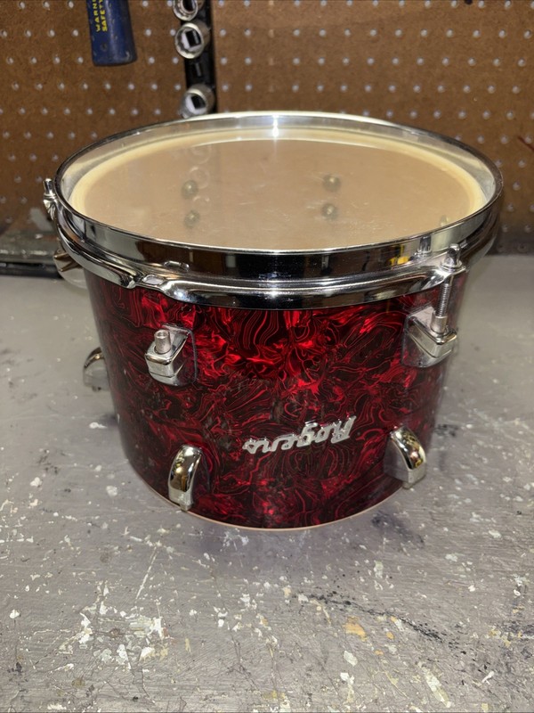 VINTAGE ROGERS DRUM 10x7 CONCERT TOM Red. Read Description.