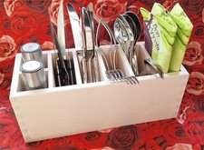 Besteckhalter Besteckkorb Besteckständer Holz Aufbewahrungsbox Besteck Gastro
