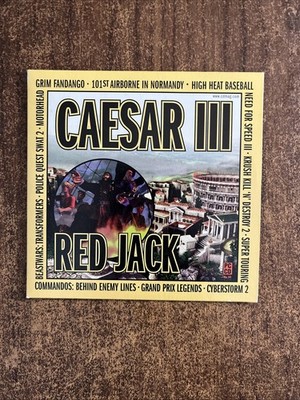 RARE Caesar 3 And Red Jack for Windows PC CD-ROM Magazine Demo Disc PC