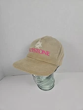 VTG Keystone Ski Resort Colorado - Beige Tan Corduroy Hat - OSFM