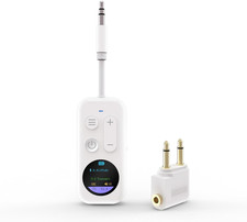 Airplane Bluetooth Adapter with LED Screen, 2-In-1 Bluetooth Transmitter Receive