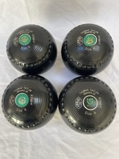 Thomas Taylor Ace Lawn Green Bowls Size 4 H-B629 Set of 4 BB A 10 R VGC