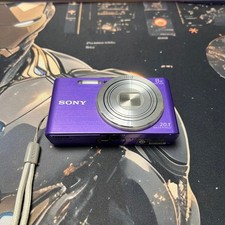 Sony DSC-W830 Cyber-Shot 20.1MP 8x zoom Digital Camera Purple Almost Brand New