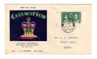 Q414 Hong Kong 1937 George VI Coronation Issue - Cachet FDC Cover - Local -