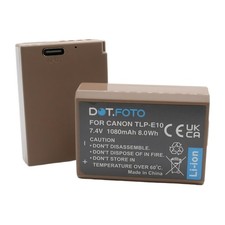 2x LP-E10 USB-C battery for Canon EOS 1100D 1200D 1300D 2000D 4000D ** LATEST **