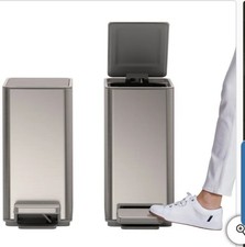 Kohler 6L Stainless Steel Step Trash Bin Soft-Close Lid Durable Pack Of 2 Cans