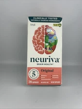 NEURIVA Decaffeinated Clinically Tested Nootropic Brain Supplement 28ct Capsules