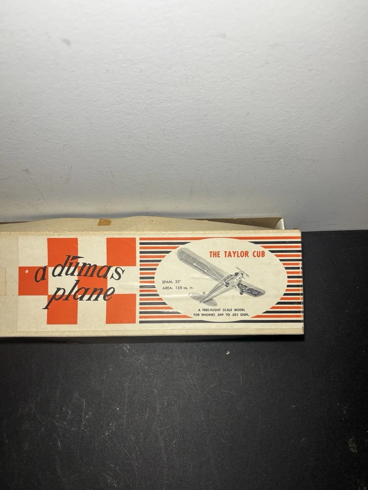 复古 A Dumas 飞机 Taylor Cub Balsa 模型套件 35 英寸 WS 0.49-.51 套件 F-10 — 第 2/4 张图片