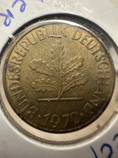 1972 - 10 Pfennig Federal Republic Germany Coin