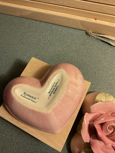 Scatola portagioie vintage Seymon Mann cuore dipinta a mano - Foto 6 di 6