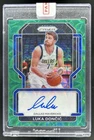 2021-22 Panini Prizm Luka Doncic Signatures Prizm Choice Green Auto #/8
