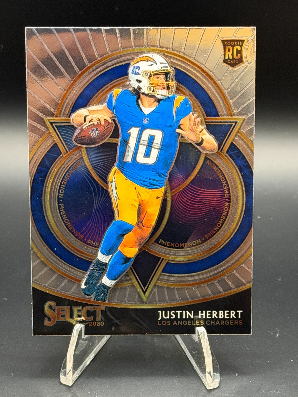 2020 Panini Select Phenomenon Justin Herbert #P19 Rookie RC