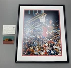 Michael Jordan Autographed "Cradle Dunk" 16 x 20 Framed Photo Upper Deck COA