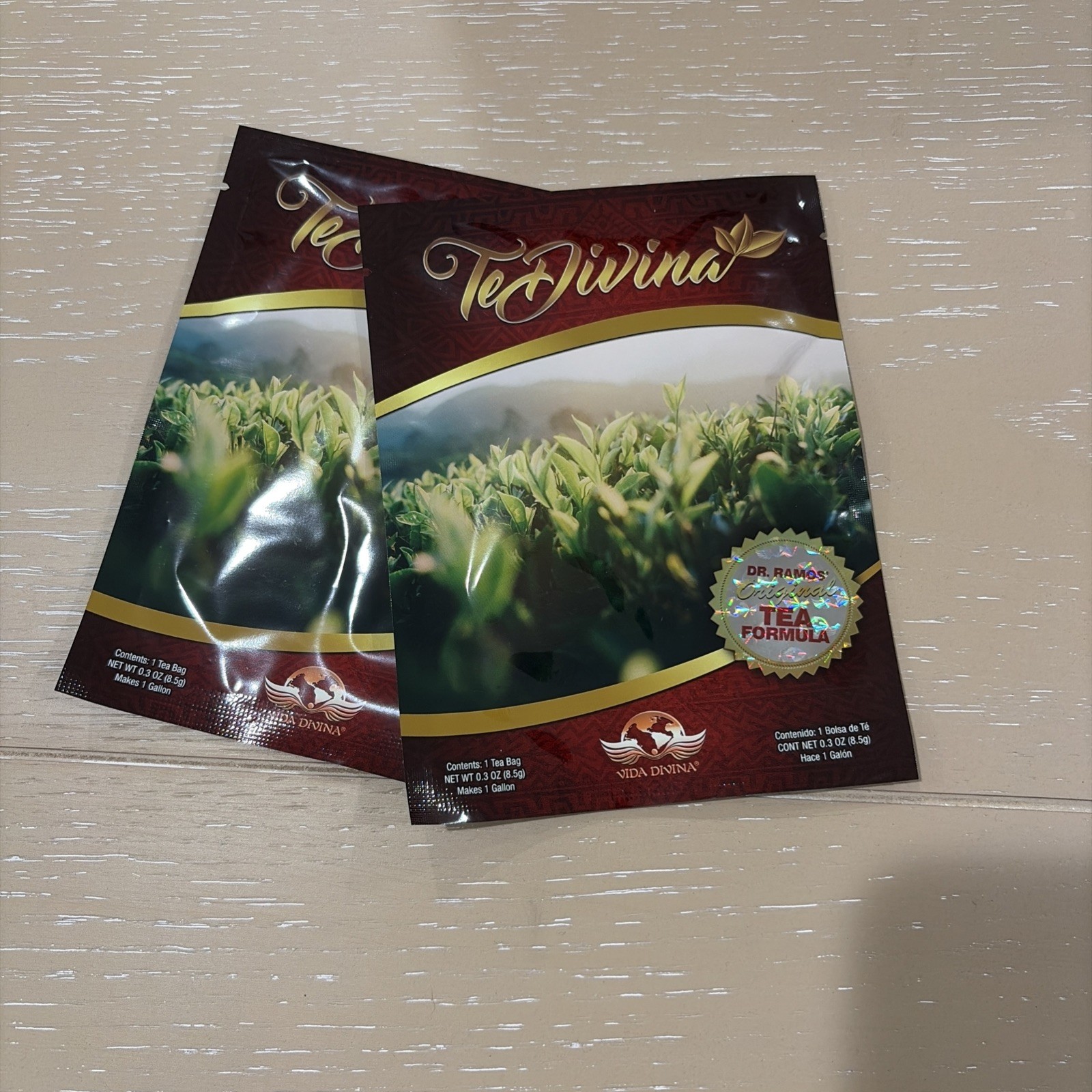 Vida Divina Te Divina Herbal 2 Tea Bagged 8.5g Pantry Tea Bag Dr. Ramos Formula