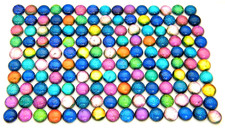 TINY Lot 150 pcs round gorgeous DICHROIC earr...