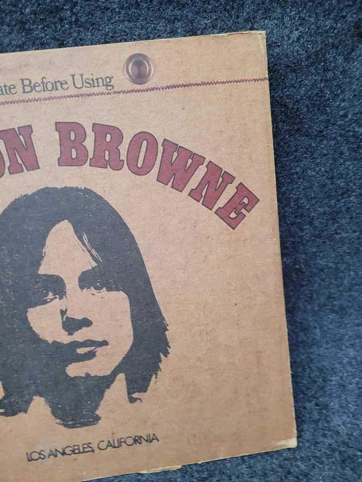 Vintage Jackson Browne Vinyl LP Saturate Before Using 1972 Asylum Folk Rock Albu Foto 3 de 4