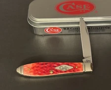 🔥 2014 Case XX TB61028 Red/Green Magicians Teardrop Jack Pocket Knife Tony Bose