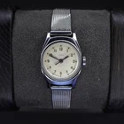 Vintage Timex Silver Tone Case Wind-up Analog Women's Watch