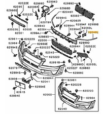 Plate front bumper UPR LH Evo 7-9 - *Special Order Part